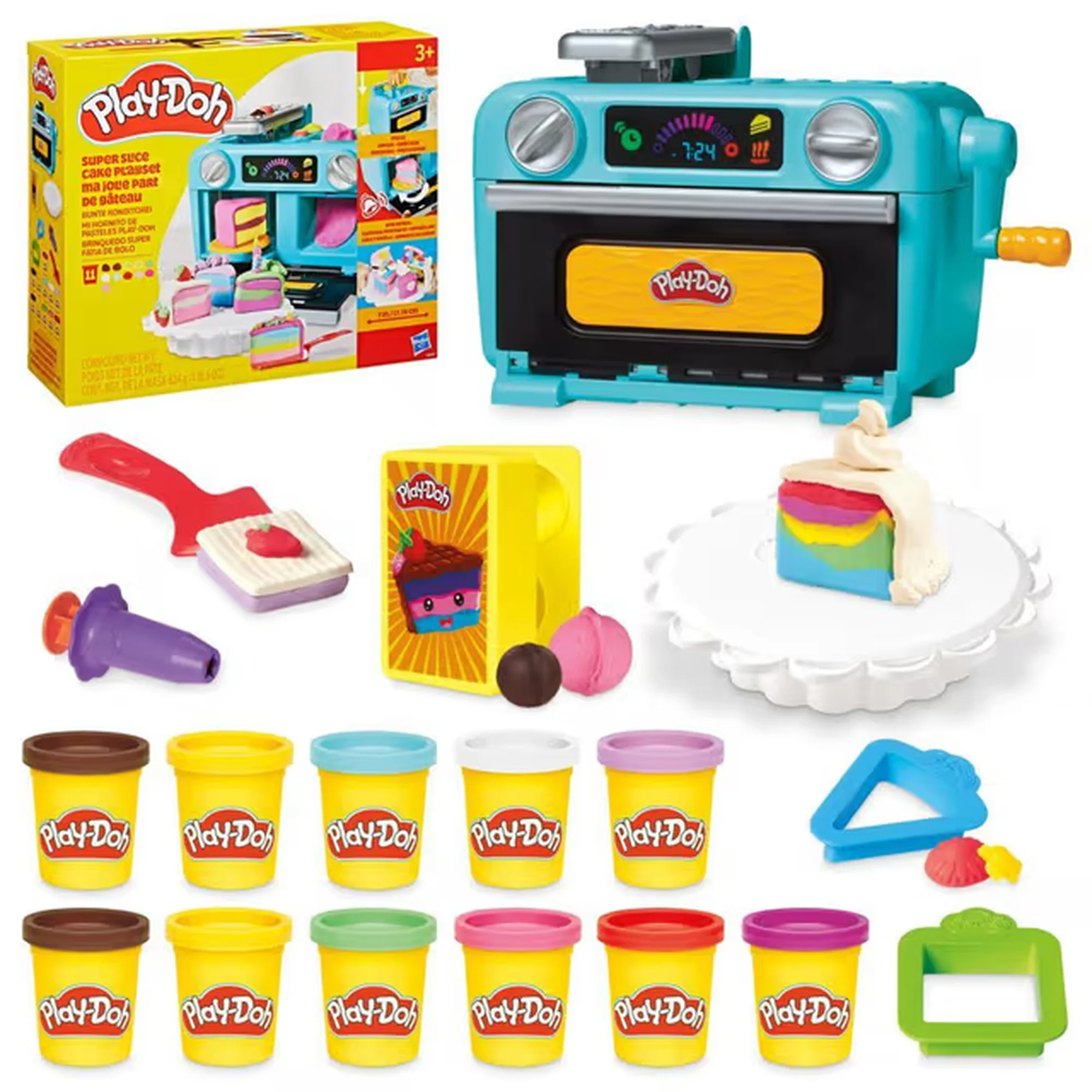 Play-Doh Super Slice Cake Play Kitchen Set Knetmasse-Spielset 624 g Mehrfarbig