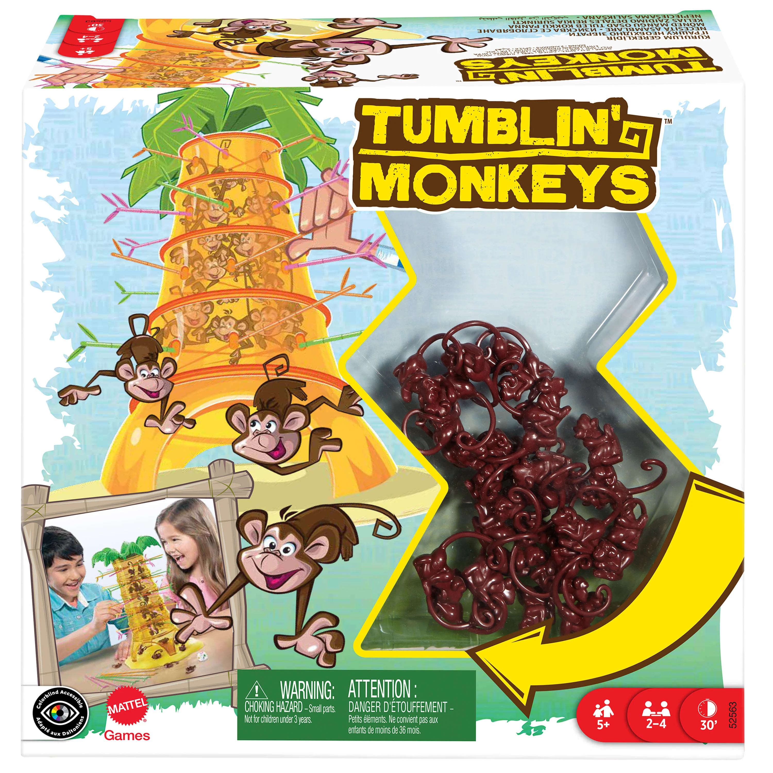 Mattel Games S.O.S. Affenalarm, Kinderspiel, Familienspiel