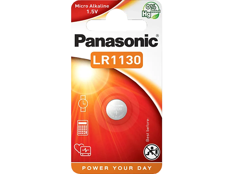 PANASONIC LR 1130 LR1130 Knopfzelle, Alkaline, 1.5 Volt, 65 mAh