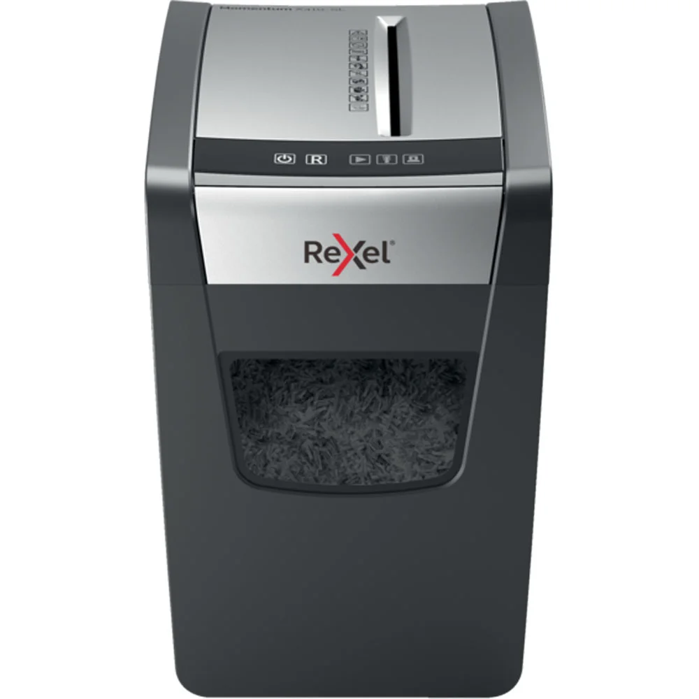 Rexel Momentum X312-SL Aktenvernichter Partikelschnitt-Zerkleinerung 62 dB Schwarz, Grau