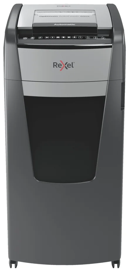Rexel AutoFeed+ 600X Aktenvernichter Kreuzschreddern 55 dB 23 cm Schwarz, Grau