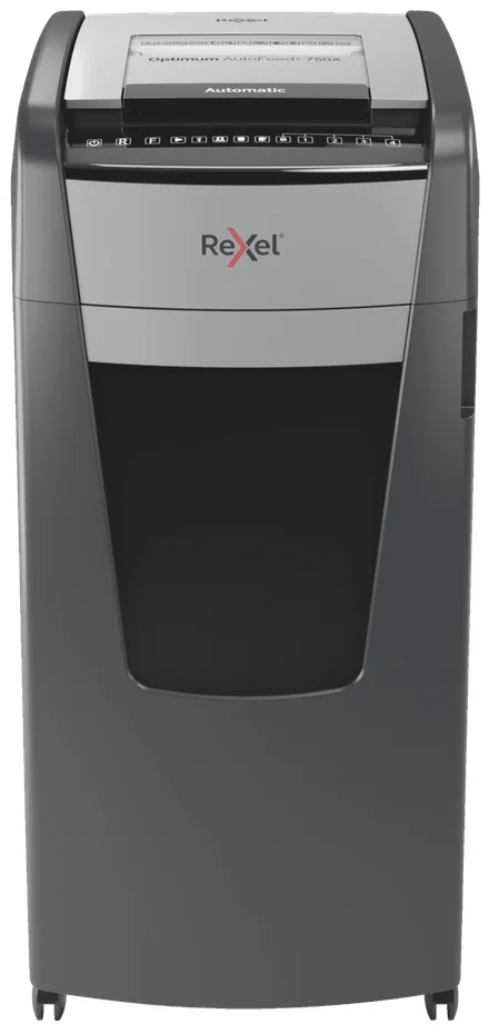 Rexel AutoFeed+ 750X Aktenvernichter Kreuzschreddern 55 dB 23 cm Schwarz, Grau