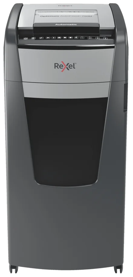 Rexel AutoFeed+ 750M Aktenvernichter Mikrogeschnittene Zerkleinerung 55 dB 23 cm Schwarz, Grau
