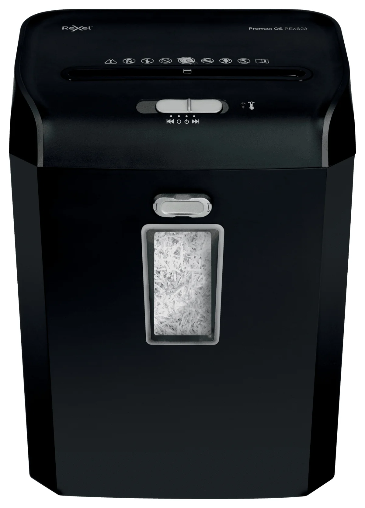 Rexel ProMax REX623 Aktenvernichter Kreuzschreddern 58 dB 22 cm Schwarz