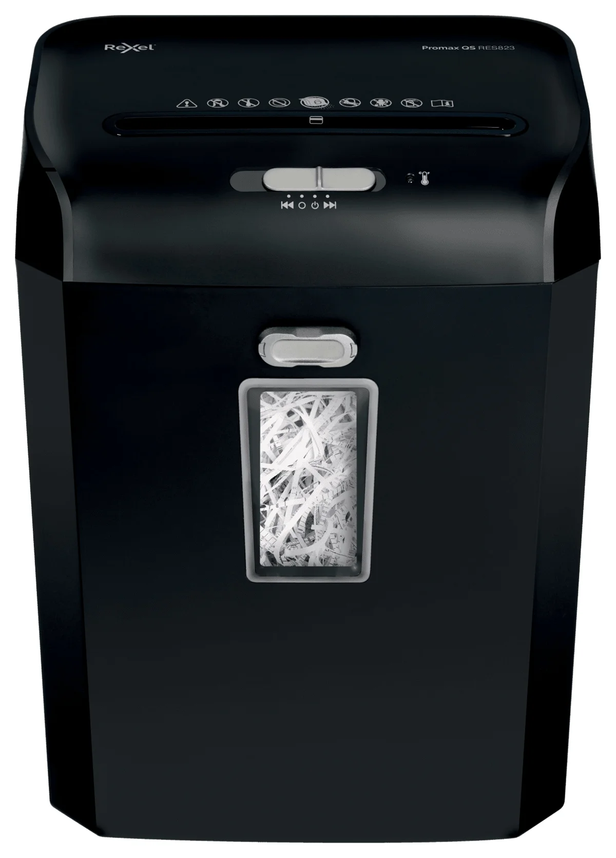 Rexel ProMax RES823 Aktenvernichter Streifenzerkleinerung 58 dB 22 cm Schwarz