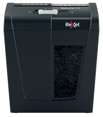 Rexel Secure S5 Aktenvernichter Streifenzerkleinerung 68 dB Schwarz
