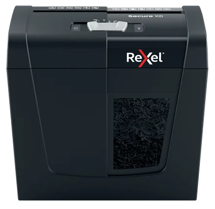 Rexel Secure X6 Aktenvernichter Kreuzschreddern 68 dB Schwarz