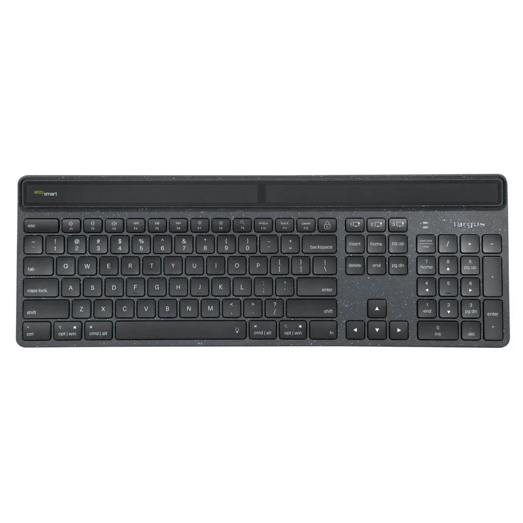 Targus Sustainable Energy Harvesting EcoSmart Tastatur Universal Bluetooth QWERTZ Deutsch Schwarz