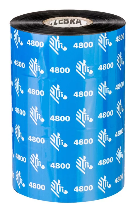 Zebra 4800 Performance Resin Thermoband 450 m Schwarz