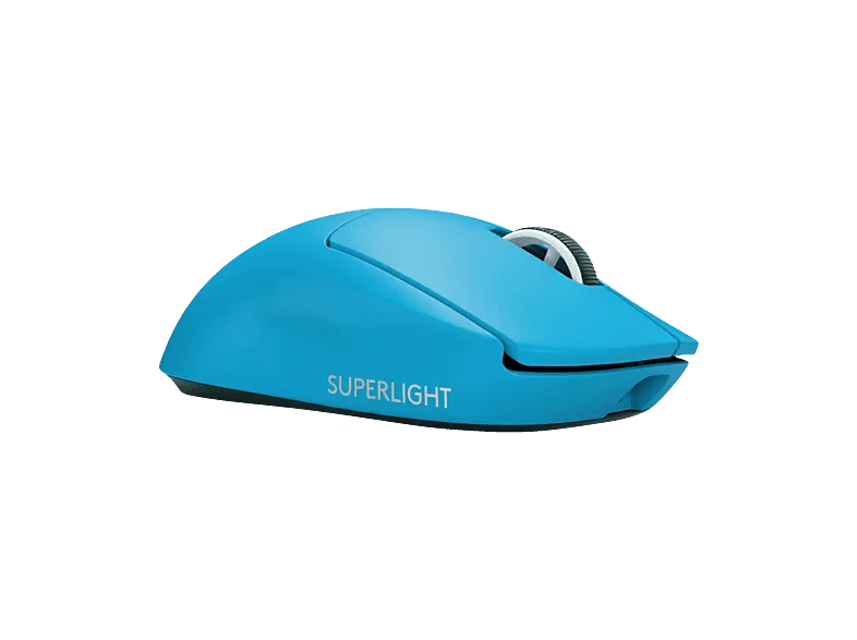 LOGITECH G Pro X Superlight 2 Lightspeed mit 5 programmierbare Tasten, kabellose Gaming Maus, Cyan