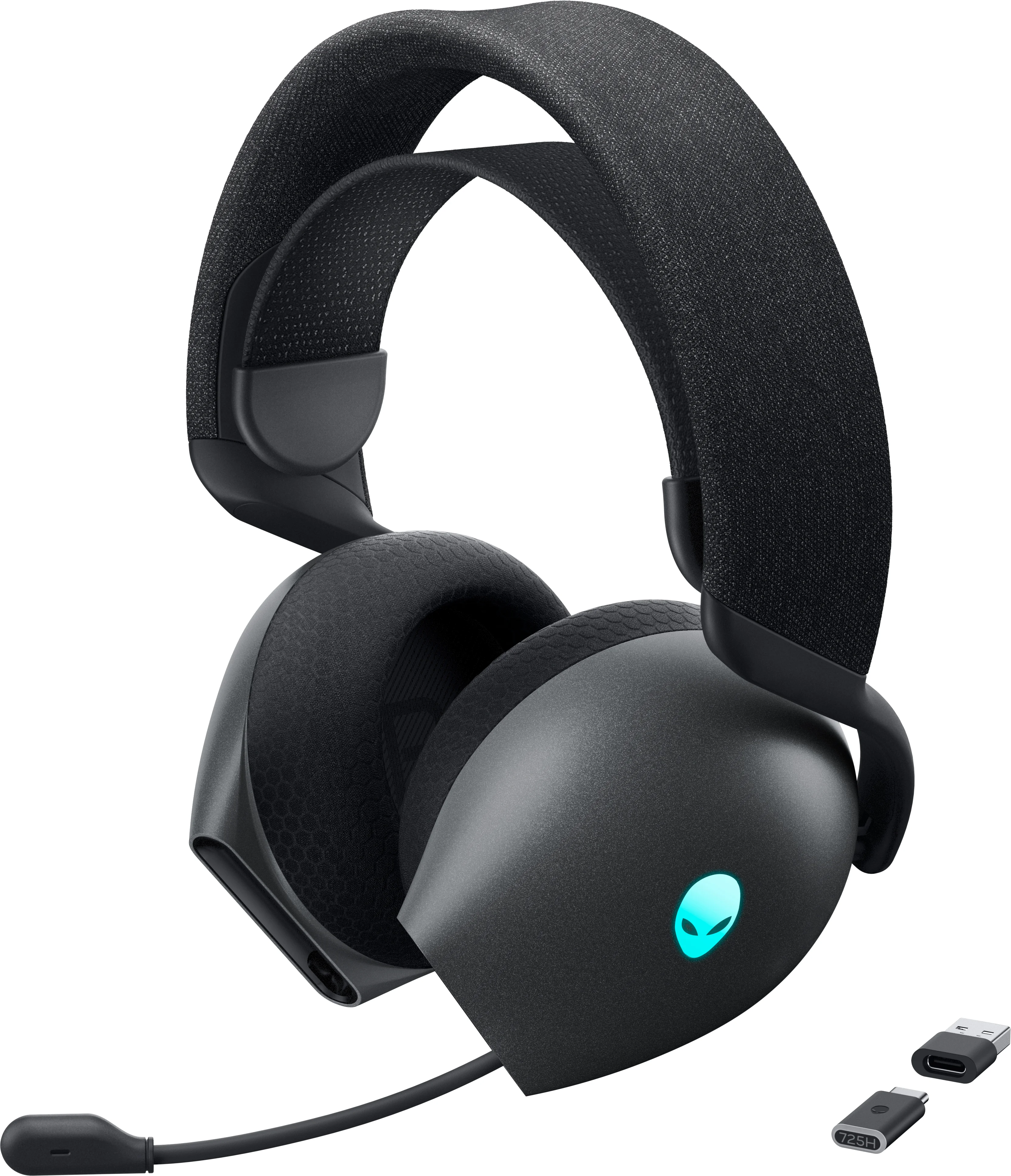 Alienware AW725H Kopfhörer Verkabelt & Kabellos Kopfband Gaming USB Typ-C Bluetooth Schwarz