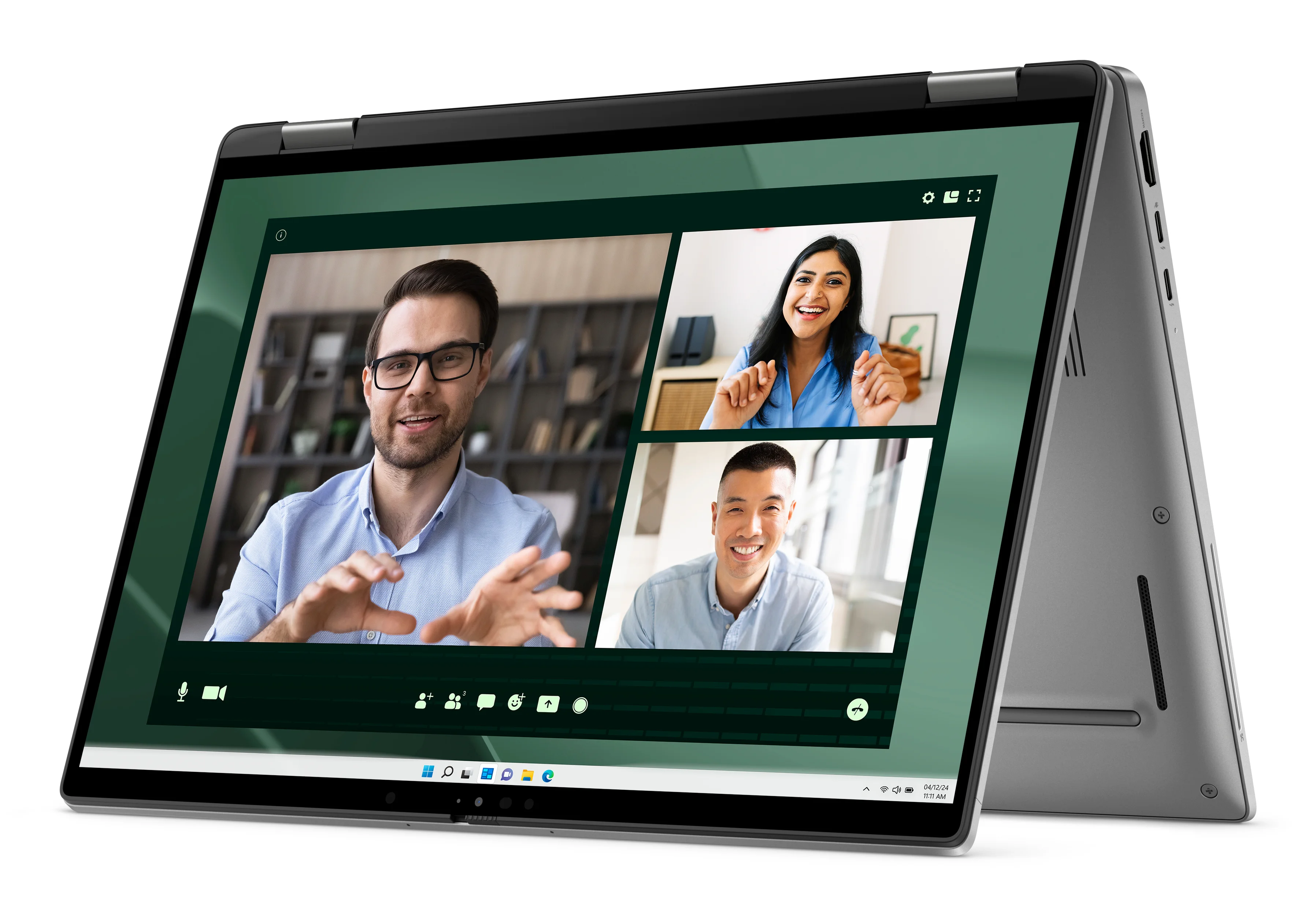 DELL Latitude 7450 2-in-1 Intel Core Ultra 7 165U Hybrid (2-in-1) 35,6 cm (14") Touchscreen Full HD+ 16 GB LPDDR5x-SDRAM 512 GB SSD Wi-Fi 7 (802.11be) Windows 11 Pro Deutsch Grau