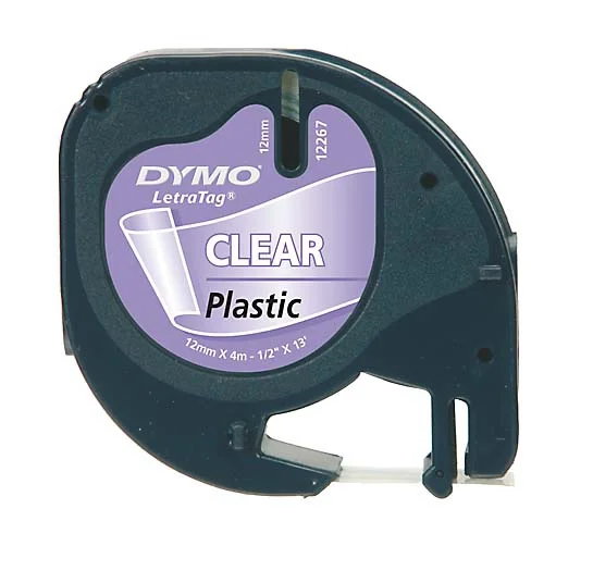 DYMO 12mm LetraTAG Plastic tape Etiketten erstellendes Band