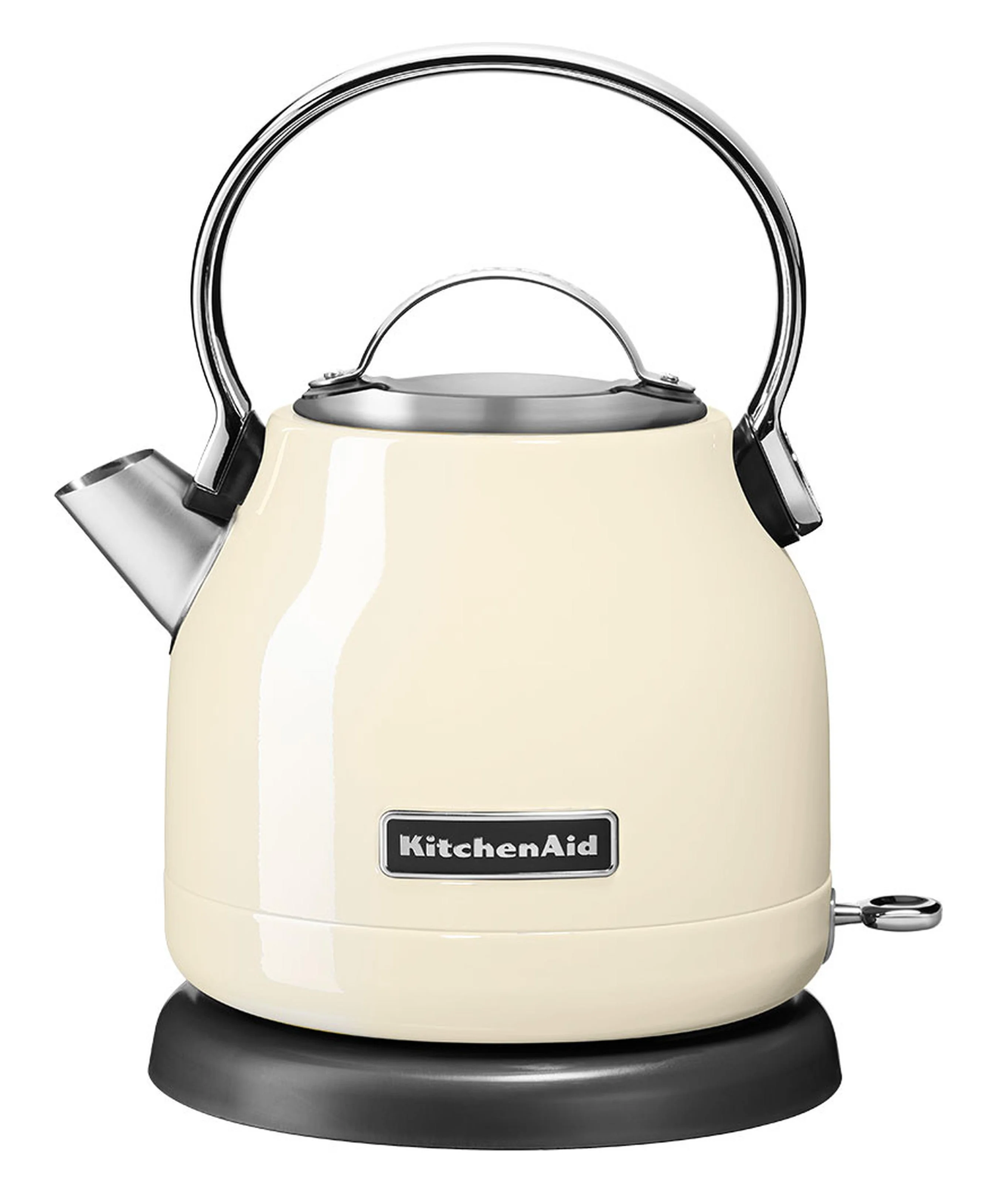 KitchenAid 5KEK1222EAC Wasserkocher 1,25 l 2200 W Schwarz, Cremefarben, Edelstahl