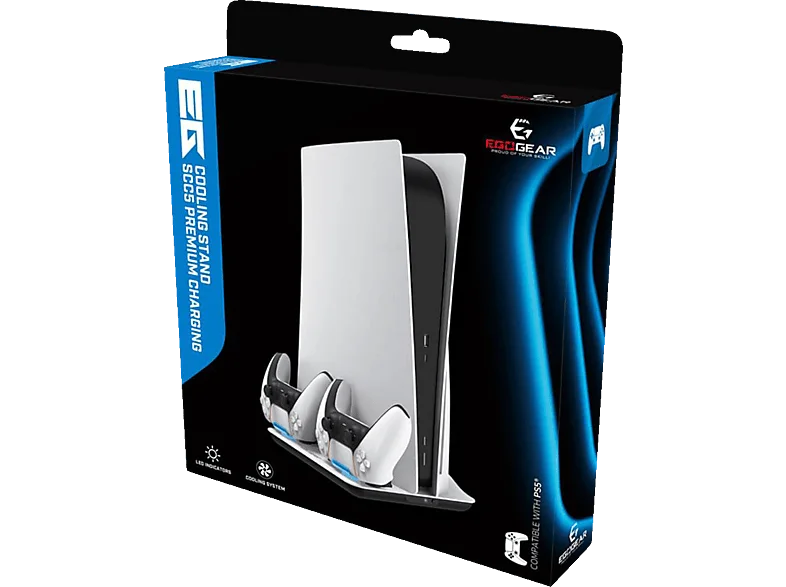 EGOGEAR Premium Ladestation & Kühler, Gaming-Zubehör, Mehrfarbig