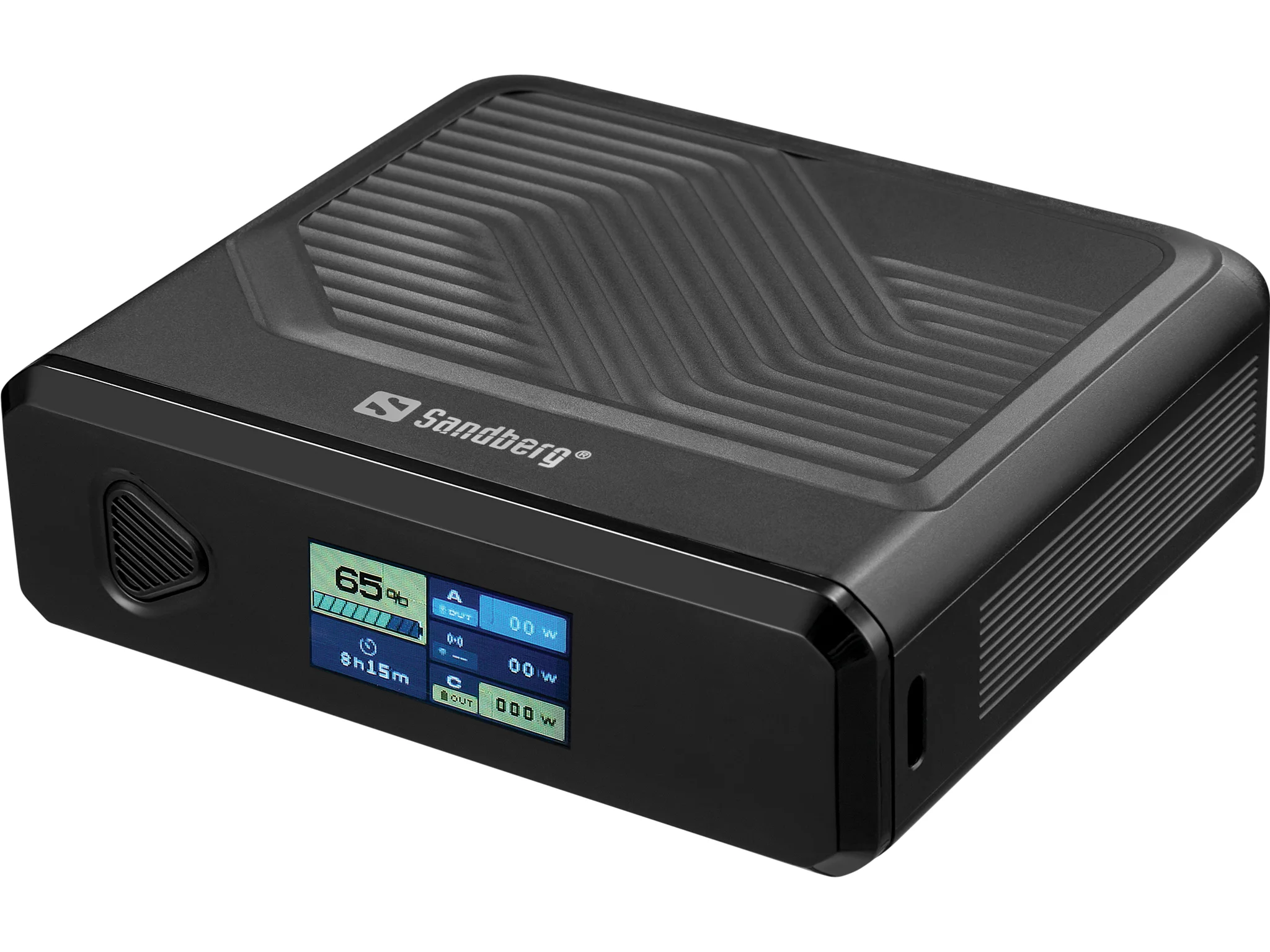 Sandberg 421-25 Powerbank Lithium Polymer (LiPo) 20000 mAh Kabelloses Aufladen Schwarz