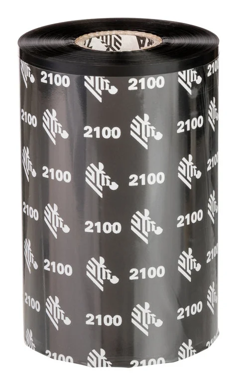 Zebra 2100 Wax Thermoband 450 m Schwarz