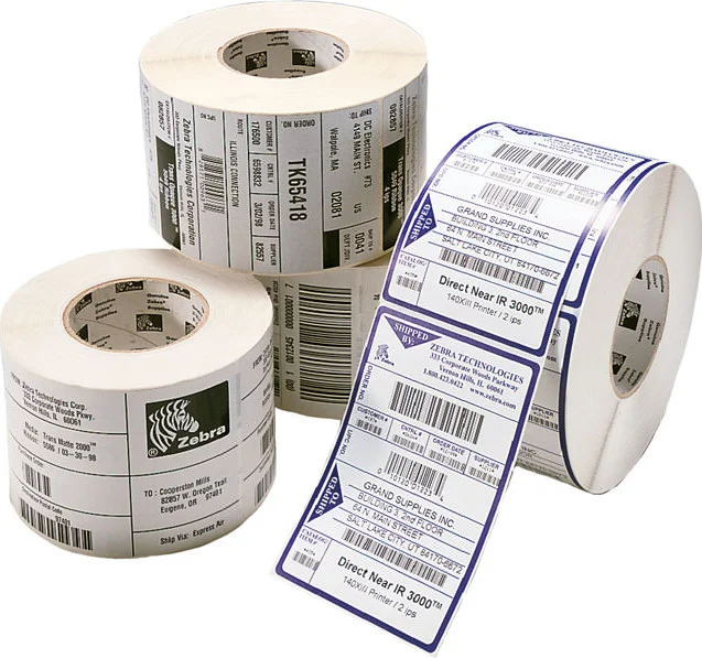 Zebra Z-Perform 1000T Weiß Perm Adhesive