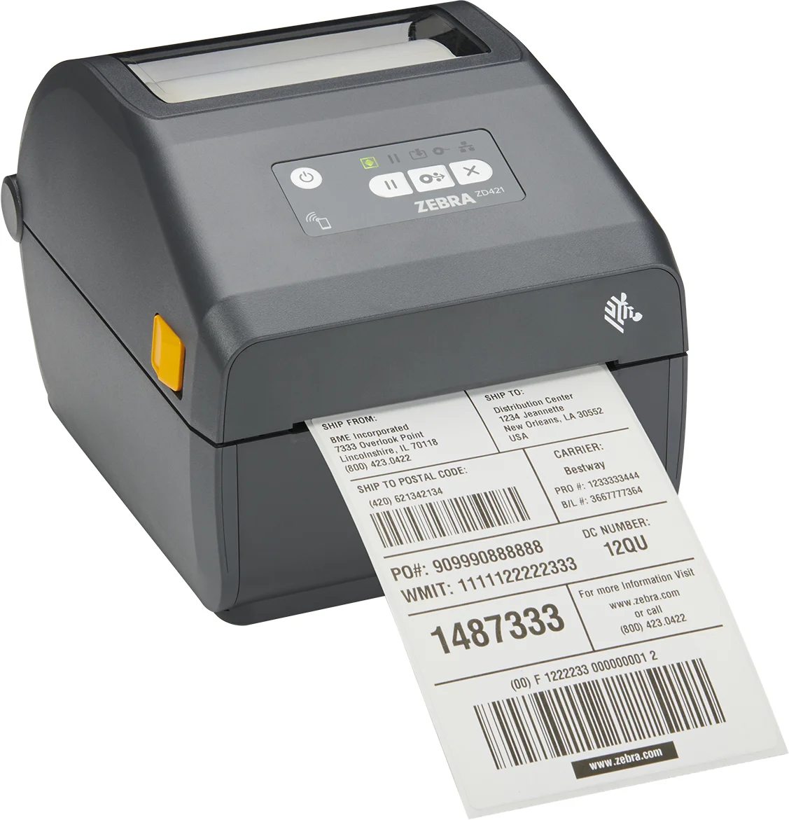 Zebra ZD421 Etikettendrucker Wärmeübertragung 300 x 300 DPI 305 mm/sek Verkabelt & Kabellos Ethernet/LAN Bluetooth