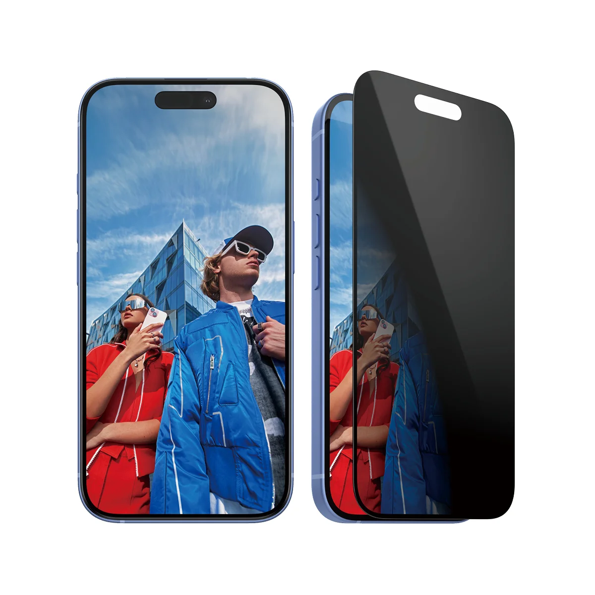 PanzerGlass ® 2-Way Privacy Displayschutz iPhone 16 | 15 | Ultra-Wide Fit m. EasyAligner