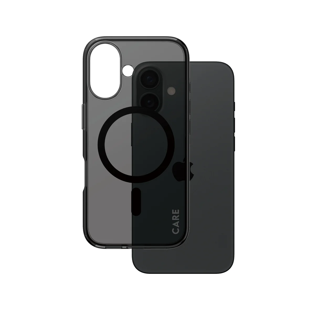PanzerGlass CARE™ by ® Smokey Case m. Schwarz MagSafe iPhone 16