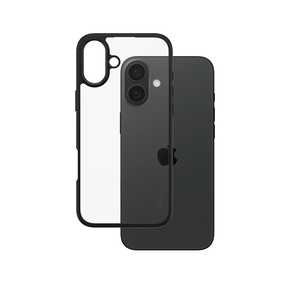 PanzerGlass CARE™ by ® Urban Combat Case Transparent m. Schwarz Rahmen iPhone 16 Plus