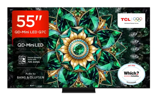 TCL 55Q7C Fernseher 139,7 cm (55") 4K Ultra HD Smart-TV WLAN Metallisch 2600 cd/m²