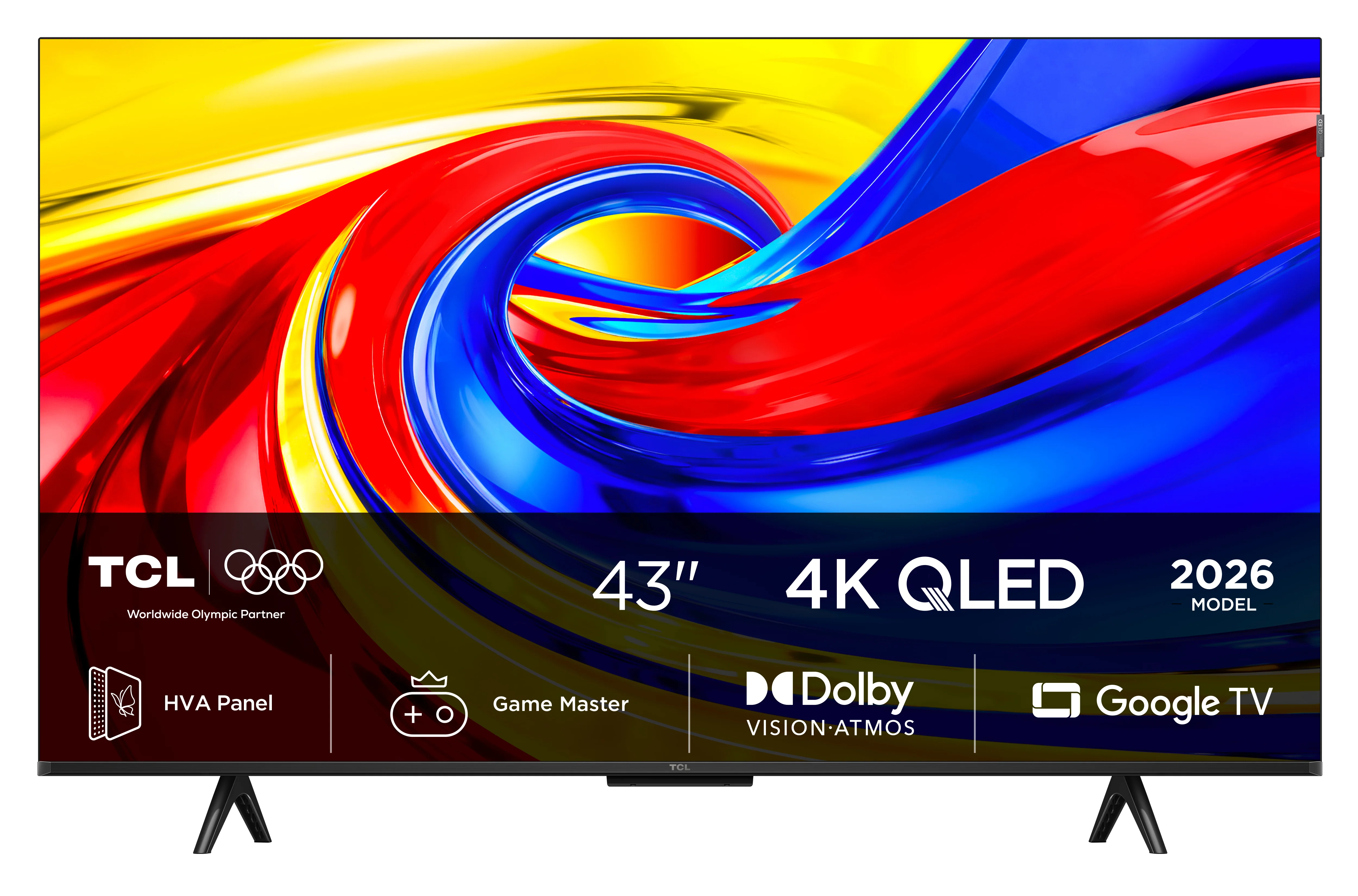 TCL P7L 43P7L Fernseher 109,2 cm (43") 4K Ultra HD Smart-TV WLAN Schwarz 400 cd/m²