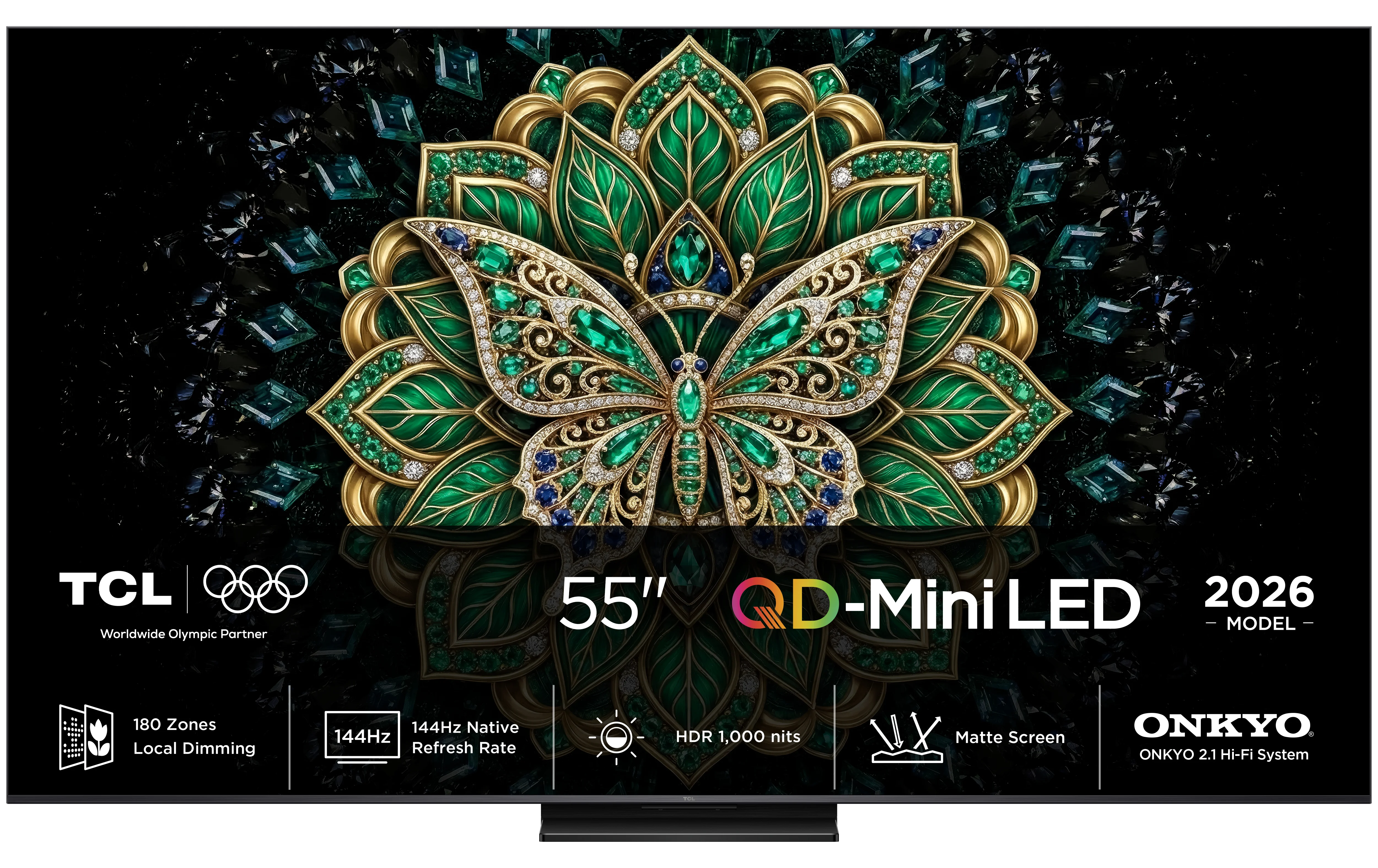 TCL C6K Pro 55C6K Pro 139,7 cm (55") 4K Ultra HD Smart-TV WLAN Schwarz 1000 cd/m²