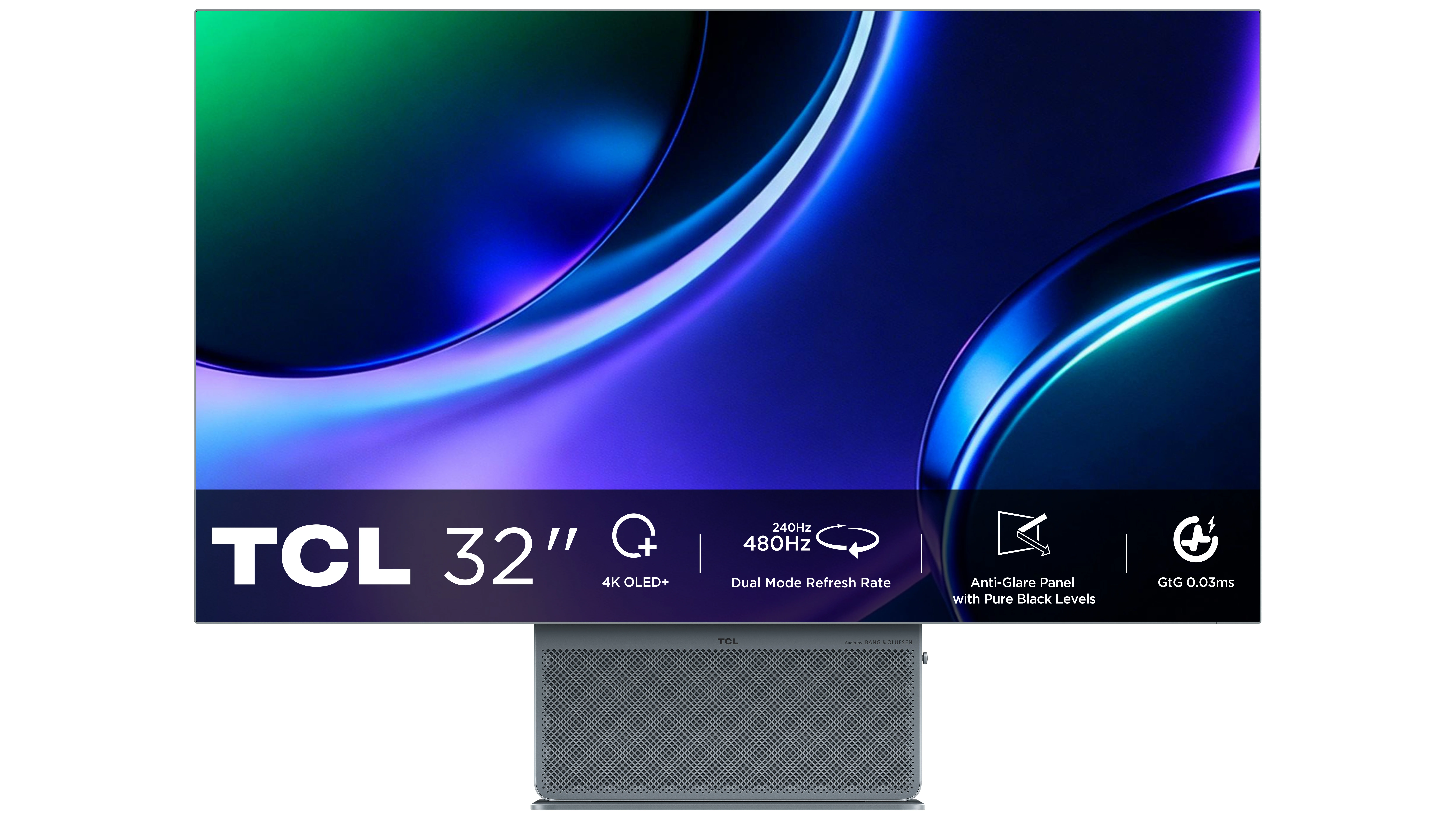 TCL X3 32X3A Computerbildschirm 81,3 cm (32") 3840 x 2160 Pixel 4K Ultra HD OLED Blau