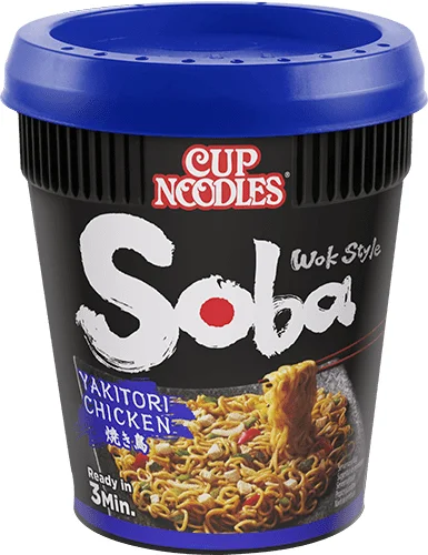 Nissin Soba Yakitori Chicken Instant-Suppennudel