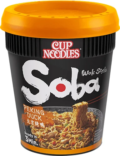Nissin Soba Peking Duck Instant-Suppennudel