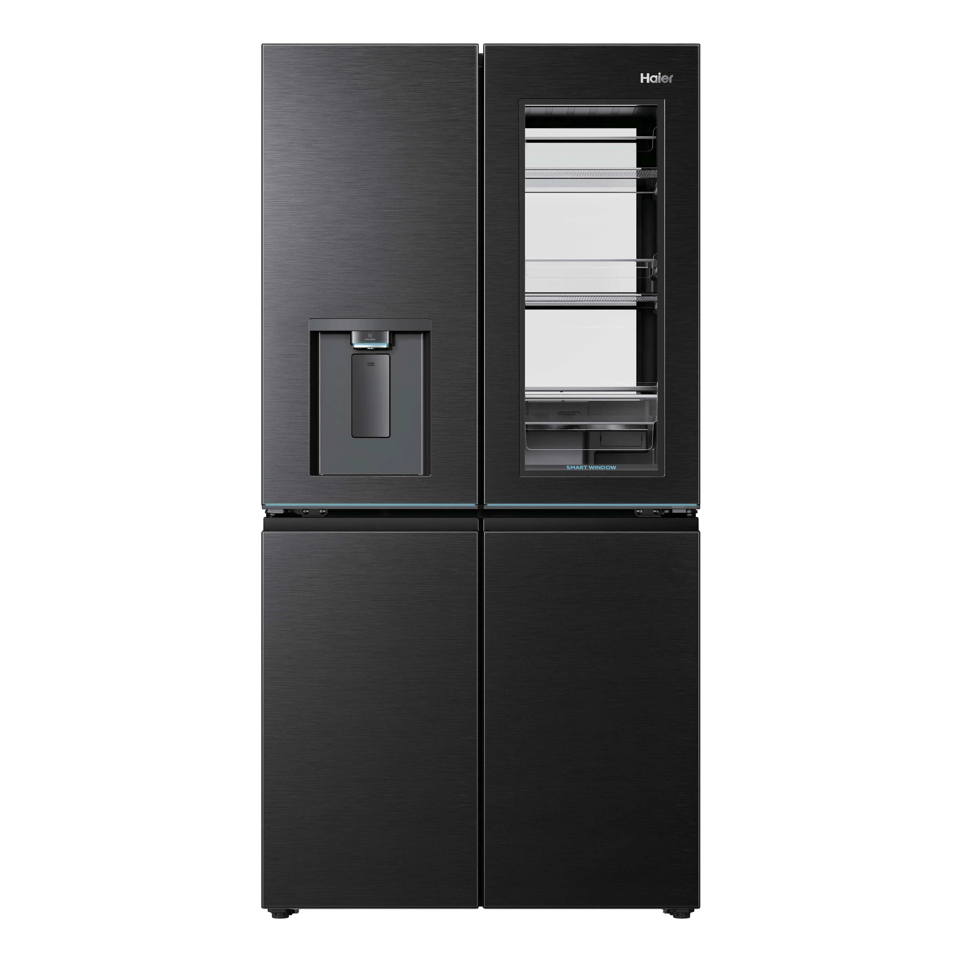 Haier HCW99F18DHMB Side-by-Side Kühlkombination Freistehend 700 l Schwarz
