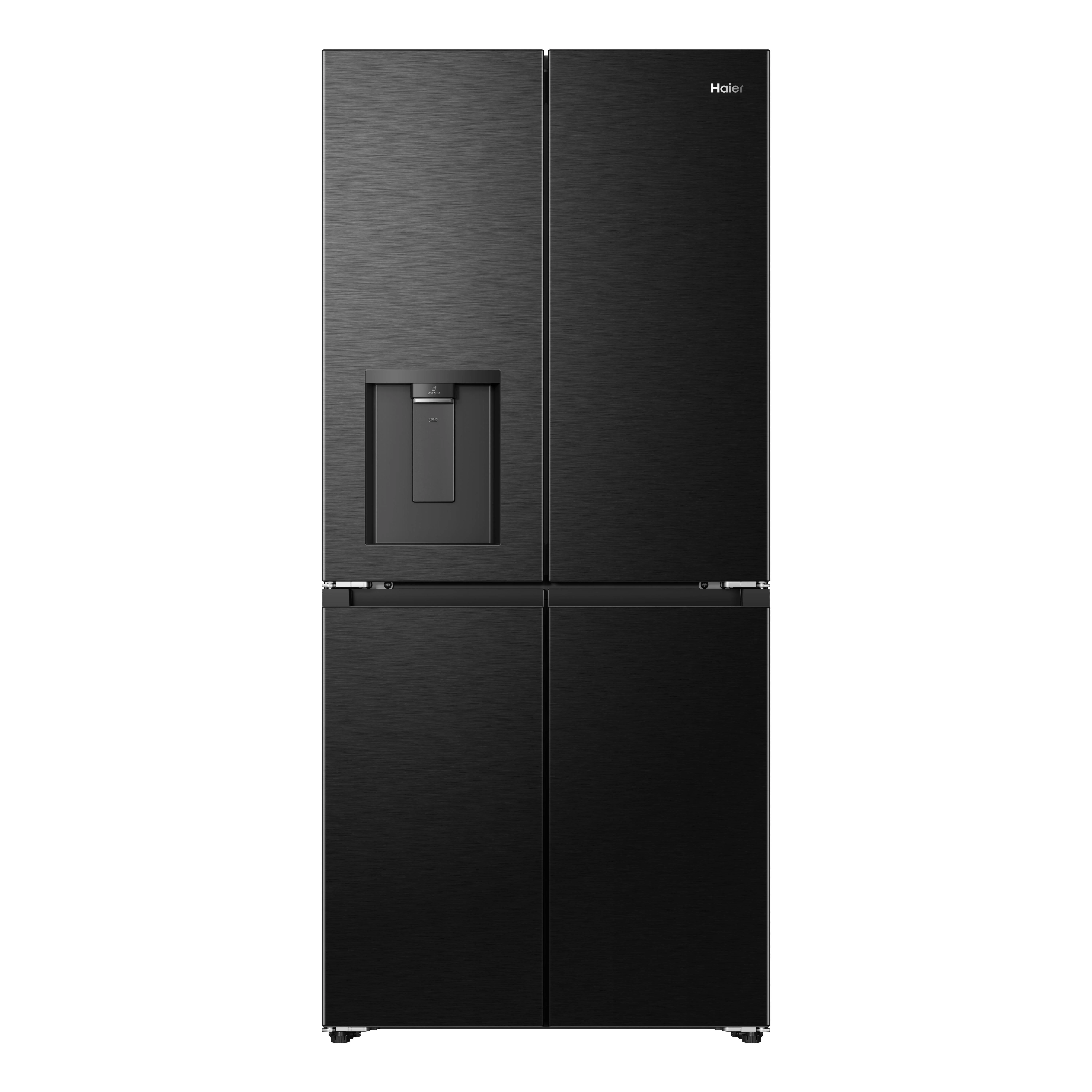 Haier HCR58S18CWMB Side-by-Side Kühlkombination Freistehend 523 l Schwarz
