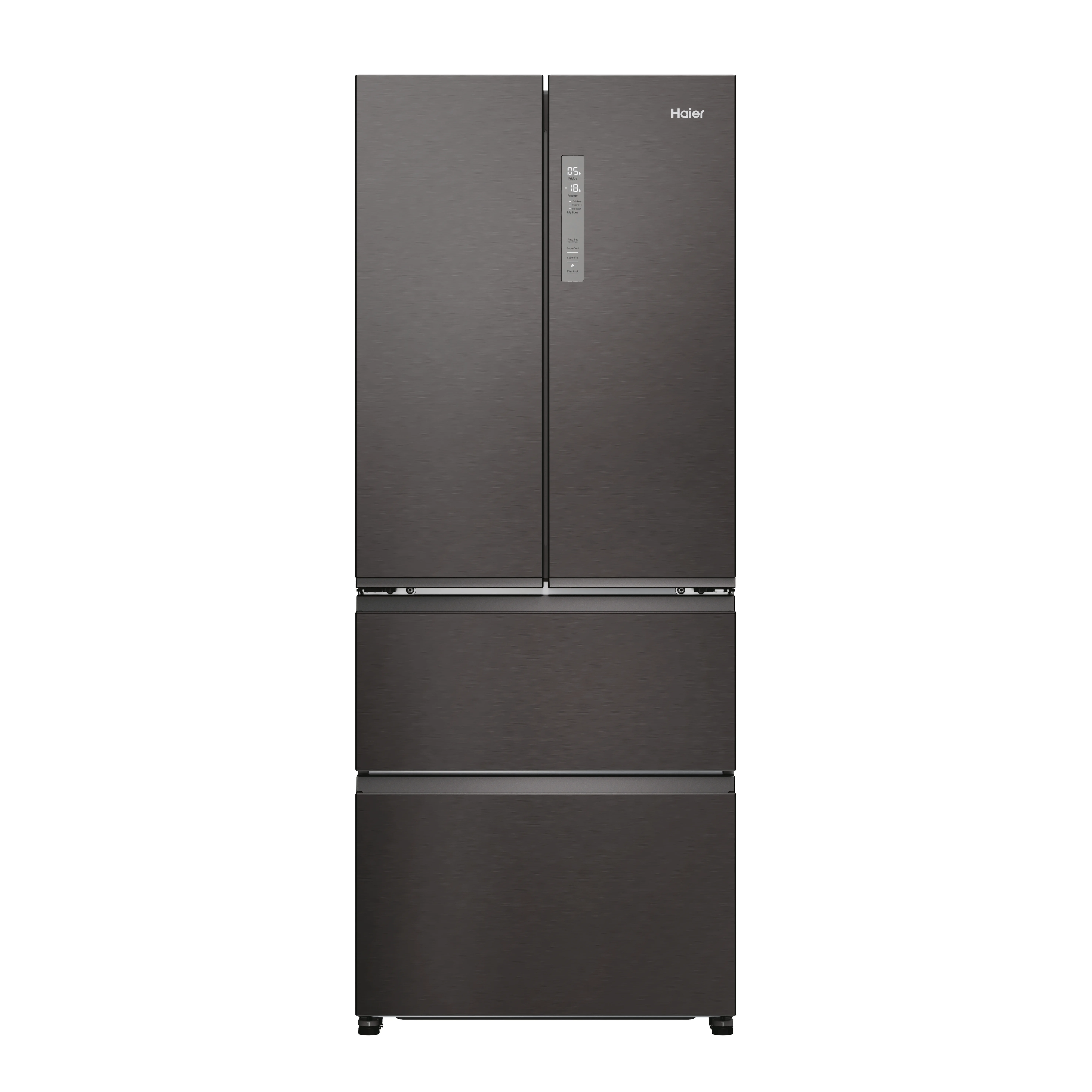 Haier HFR3718ENMD Freistehend 402 l Edelstahl