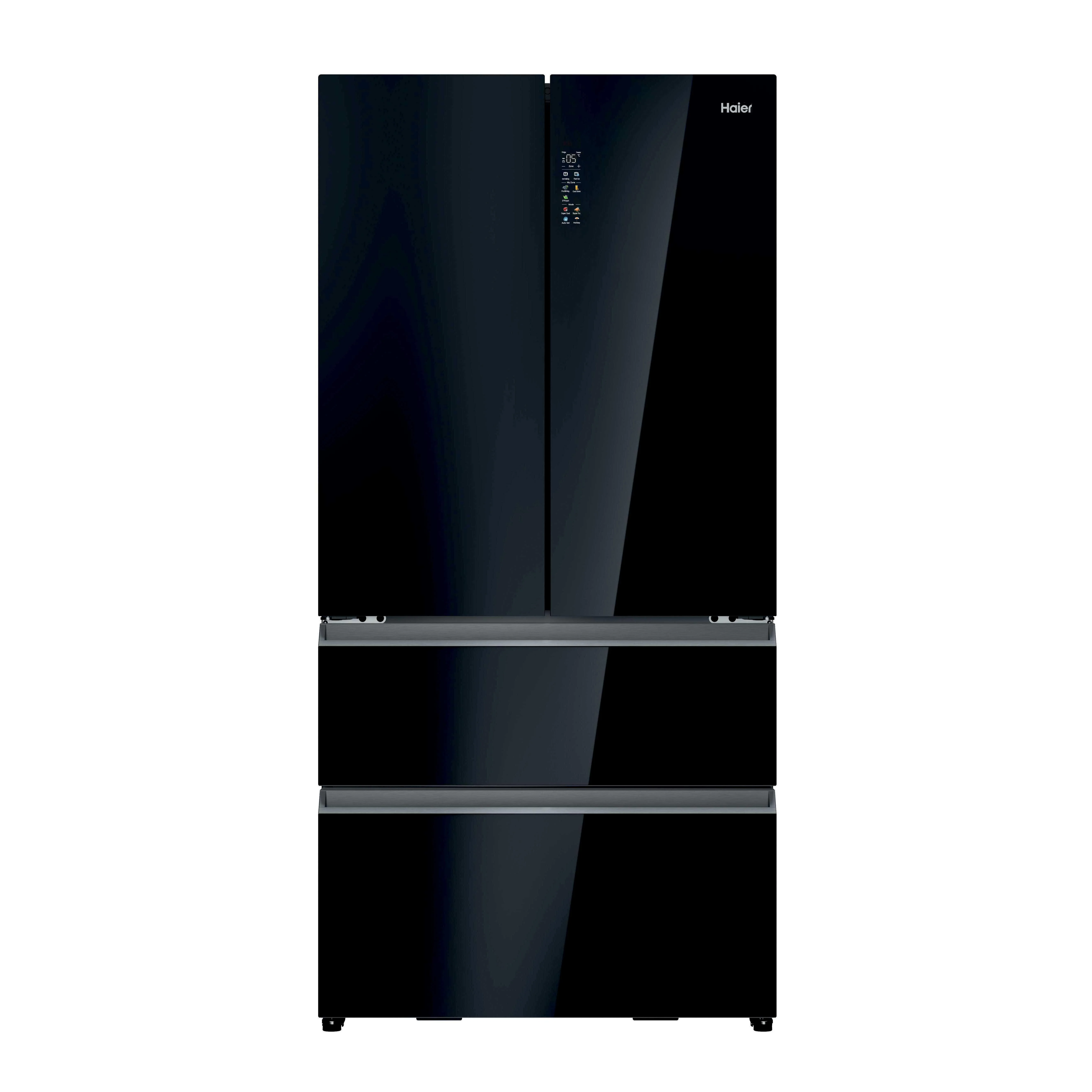 Haier HFR79F19DFGB Side-by-Side Kühlkombination Freistehend 703 l Schwarz