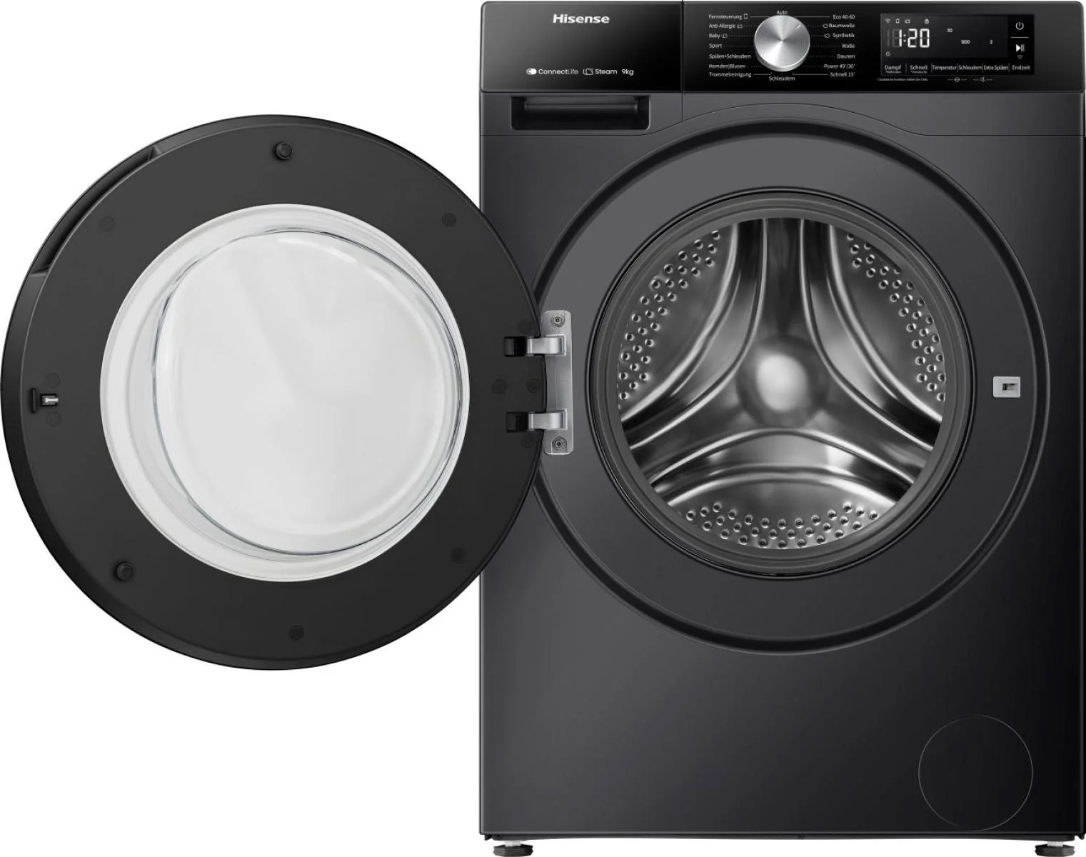 Hisense 3S Freistehend Waschmaschine, 9 kg, 1400 U/min.