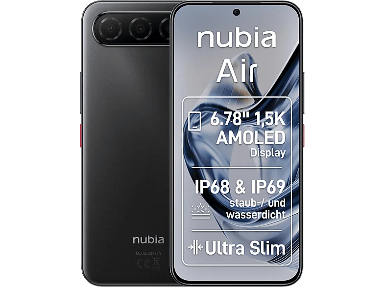 NUBIA Air 5G 256 GB Titanium Black Dual SIM