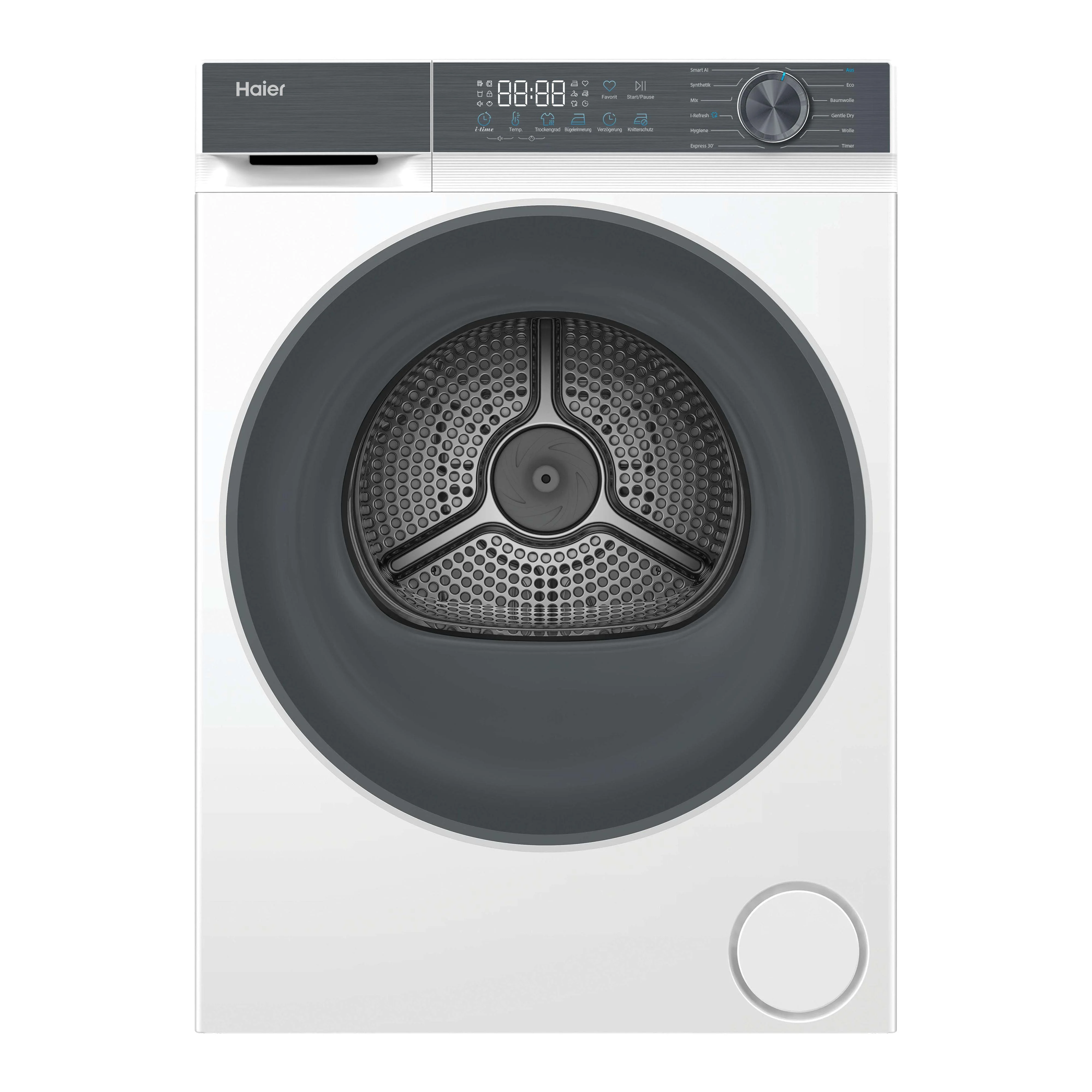 Haier HD80-D637 Wäschetrockner Freistehend Frontlader 8 kg Weiß