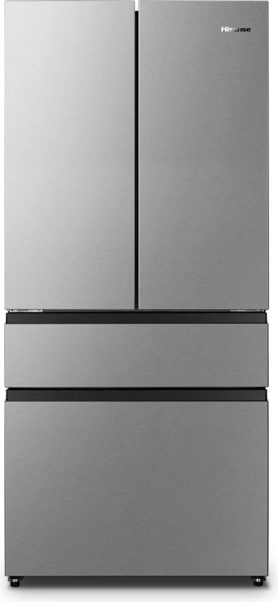 Hisense Freistehend French Door Kühlschrank, Inox, 480 l