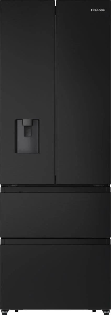 Hisense Freistehend French Door Kühlschrank, Schwarz, 485 l