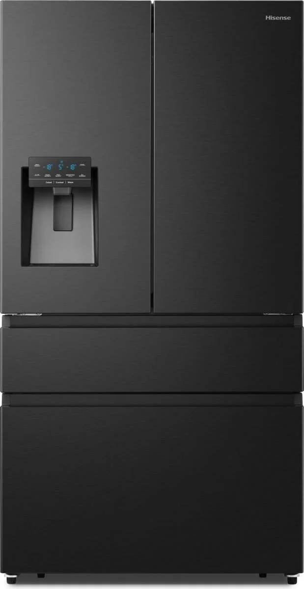 Hisense Hi7 Freistehend French Door Kühlschrank, Schwarz, 560 l