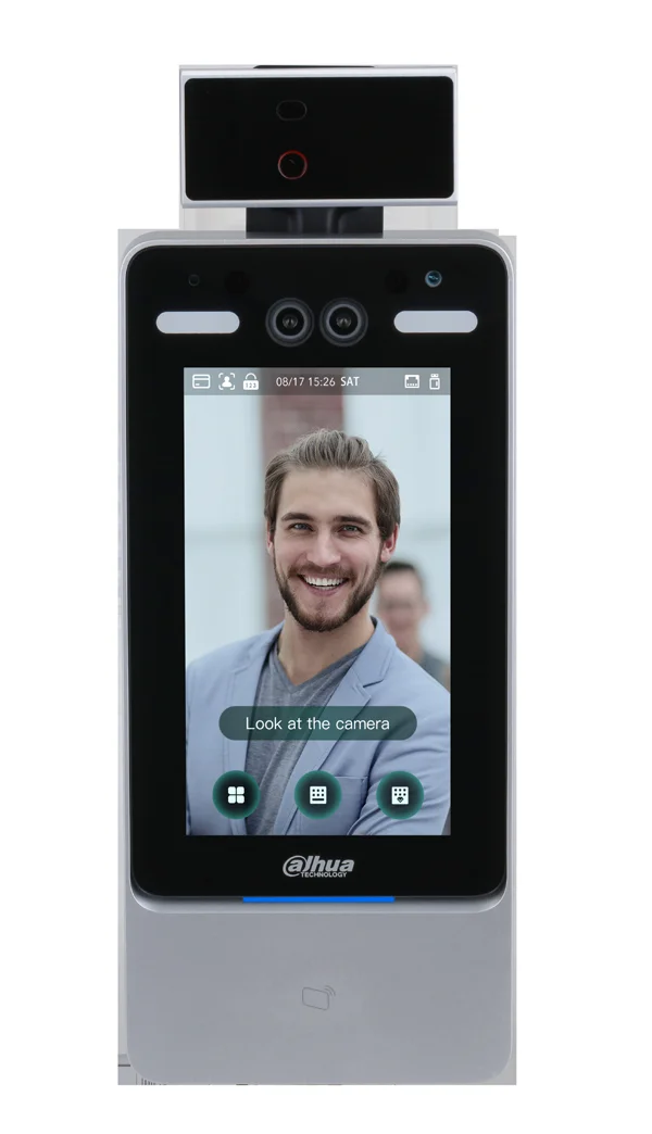 Dahua Technology DHI-ASI7213Y-V3-T1P Zutrittskontrollsystem Gesichtserkennungs-Terminal Schwarz, Grau
