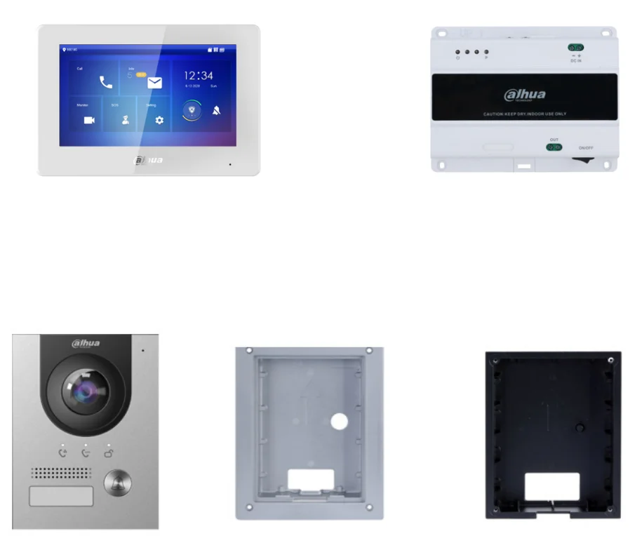 Dahua Technology 2-wire IP Villa Door Station & Indoor Monitor Anzeige
