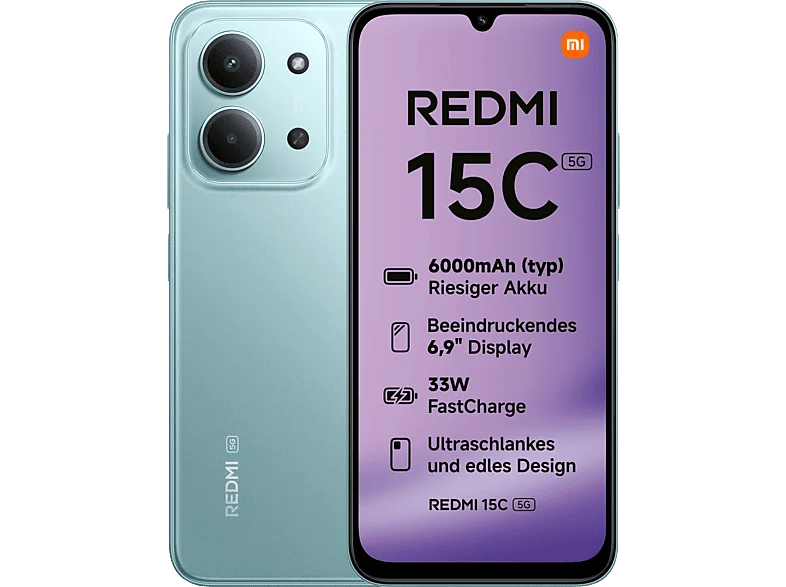 XIAOMI Redmi 15C 5G 128 GB Mint Green Dual SIM