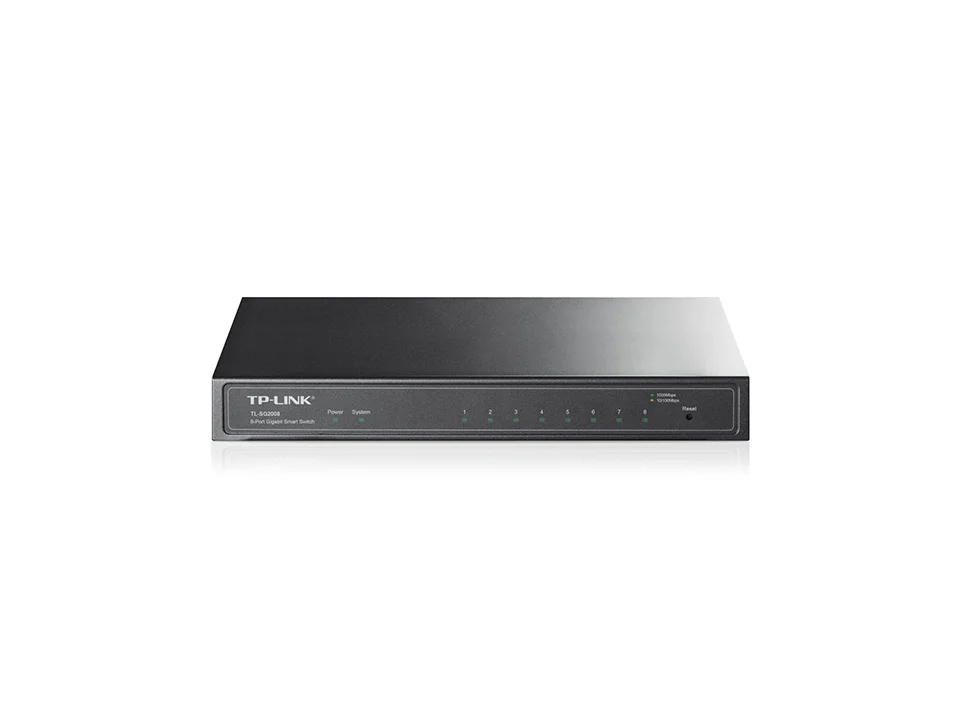 TP-Link JetStream TL-SG2008 Netzwerk-Switch Managed L2/L2+ Gigabit Ethernet (10/100/1000) Schwarz