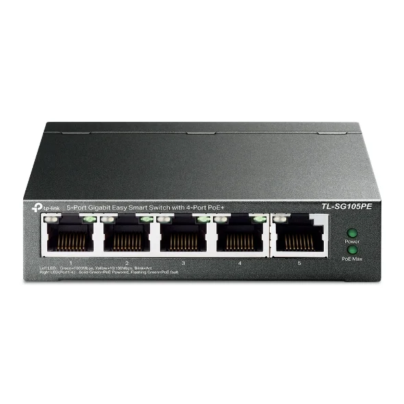 TP-Link 5-Port-Gigabit-Easy-Smart-Switch mit 4 PoE+-Ports