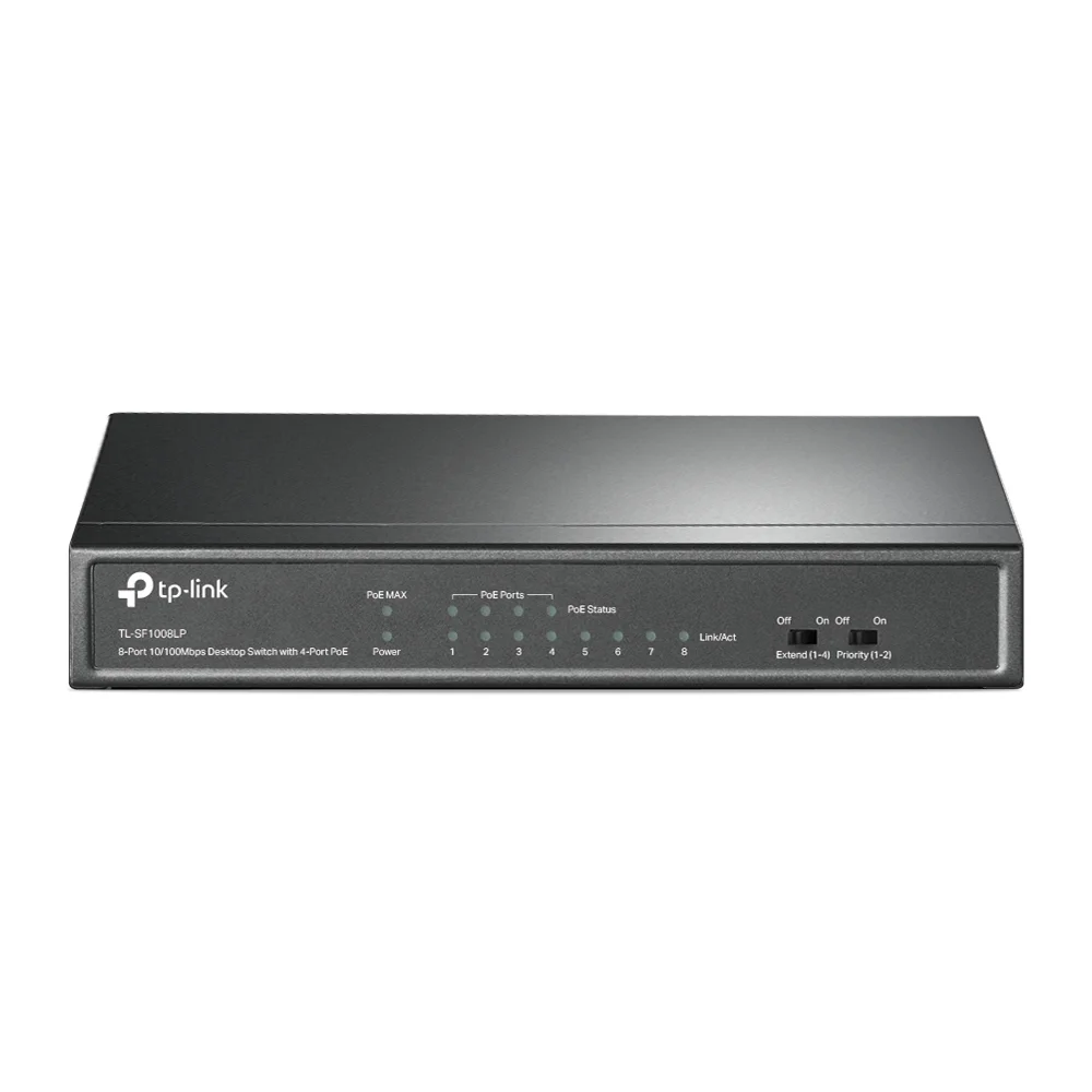 TP-Link 8-Port 10/100Mbit/s-Desktop-Switch mit 4 PoE-Ports