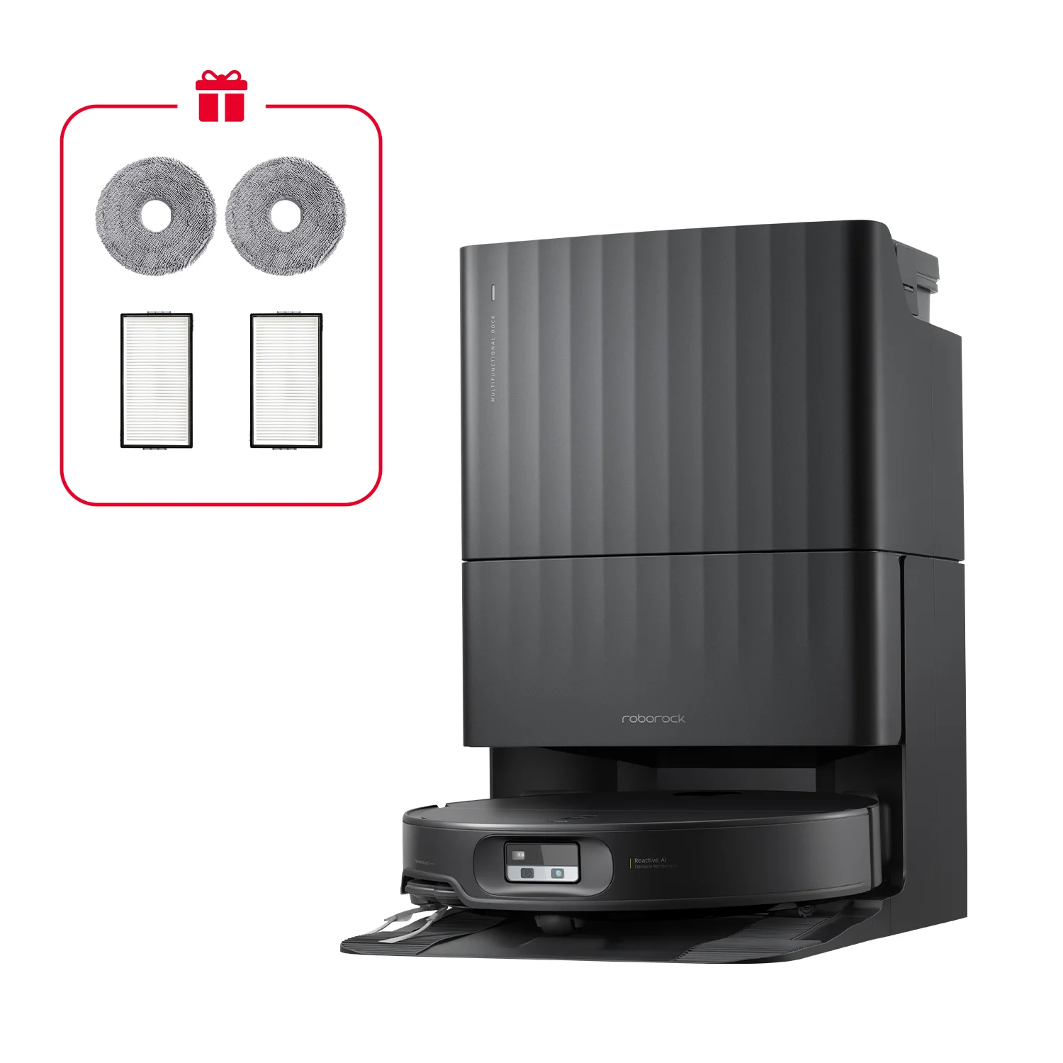 Roborock Qrevo Edge 2X 0,24 l Schwarz