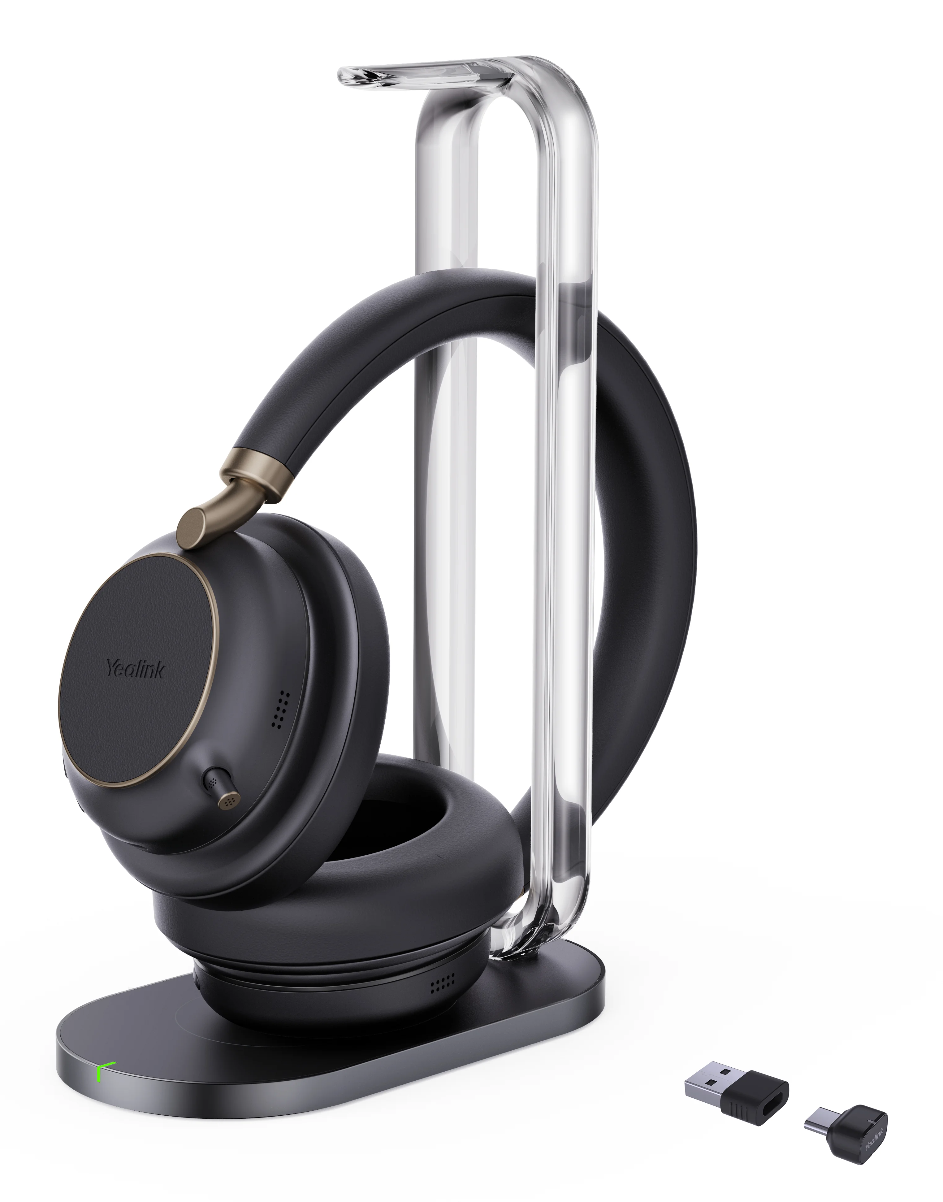 Yealink BH76 Plus mit Ladestation Teams Schwarzes USB-C/A-Headset